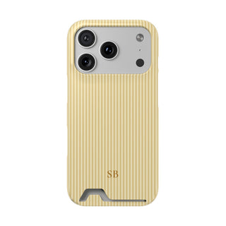 Personalized Butter Yellow Striped Phone Case