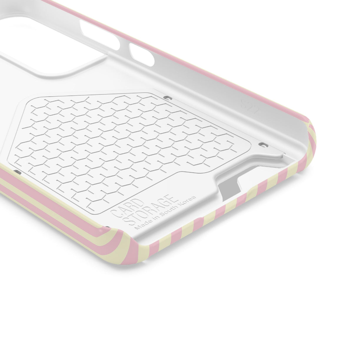 Pink Cream Striped Phone Case