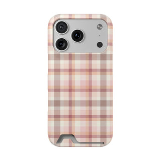Blush Plaid Phone Case