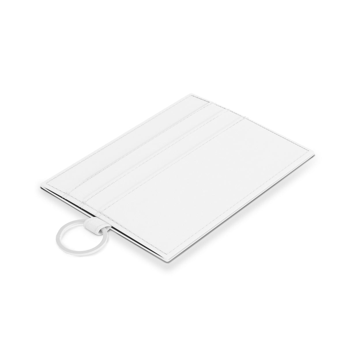Watercolor lemon print on slim card holder wallet