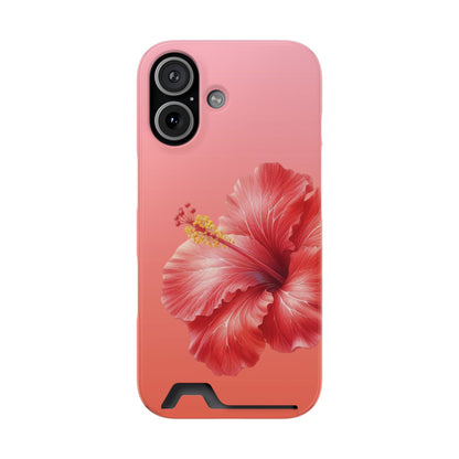 Coral Hibiscus Phone Case