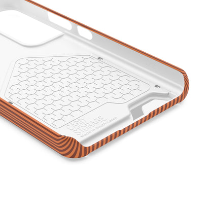 Personalized Burnt Orange Striped Phone Case