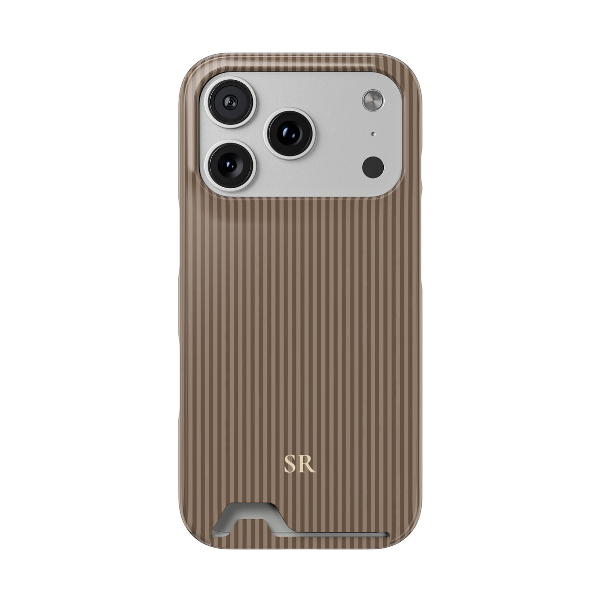 Personalized Hazelnut Striped Phone Case