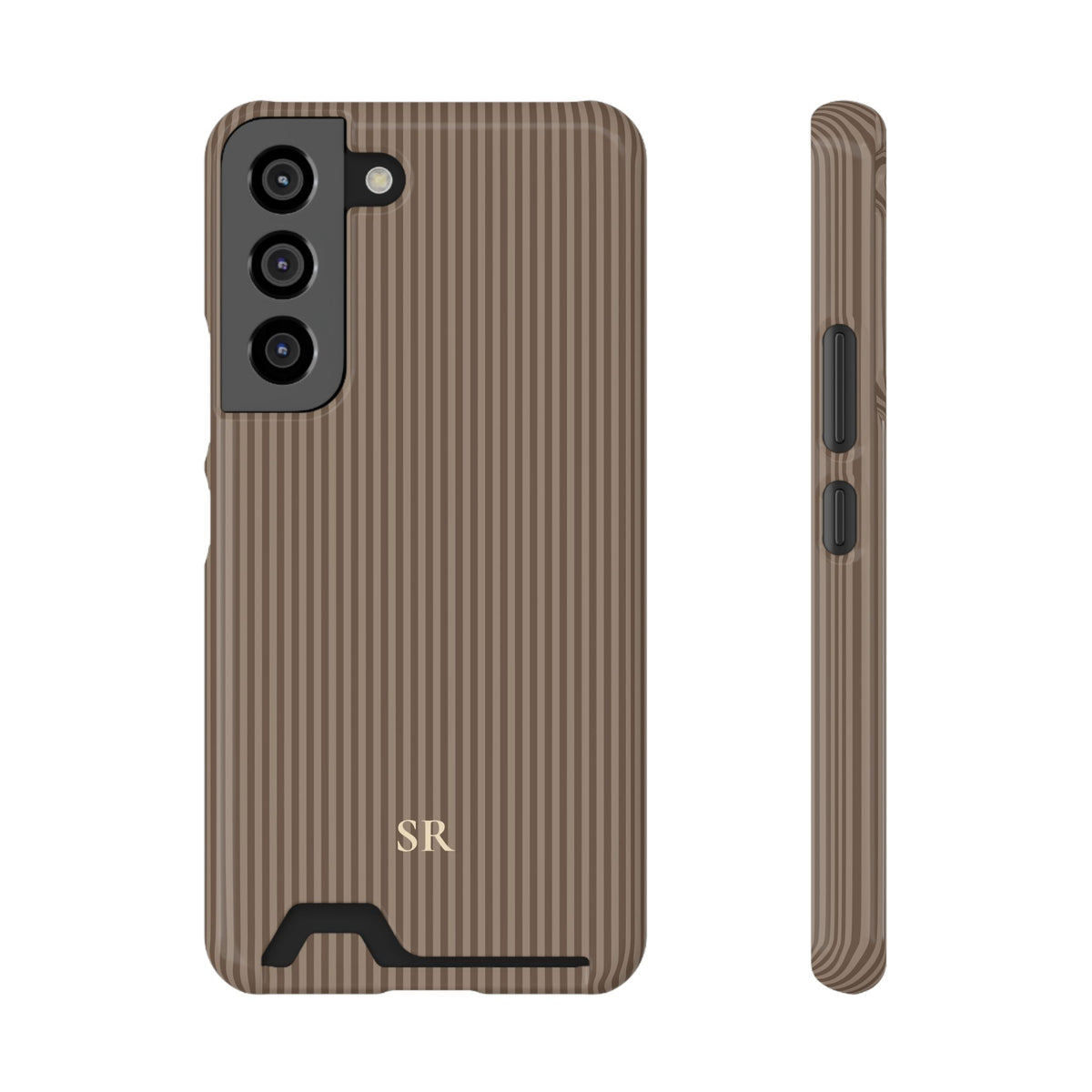 Personalized Hazelnut Striped Phone Case