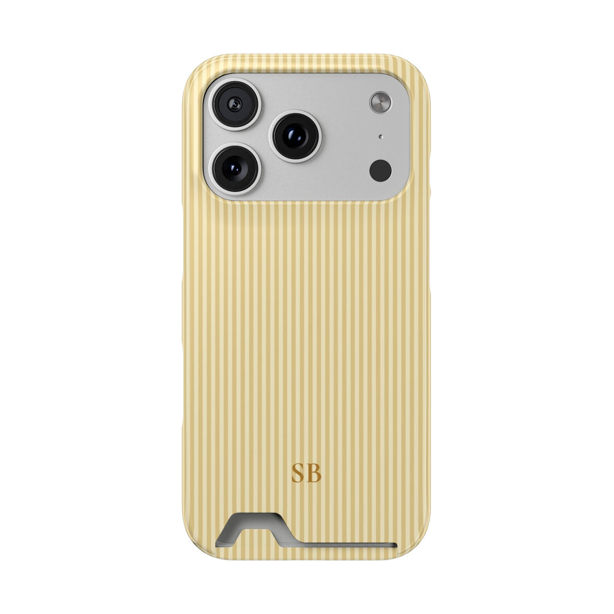 Personalized Butter Yellow Striped Phone Case