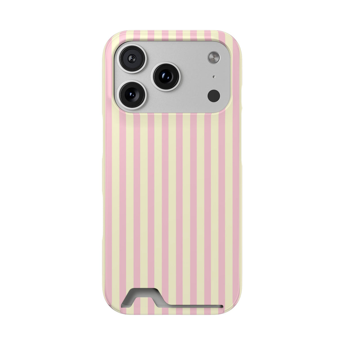 Pink Cream Striped Phone Case