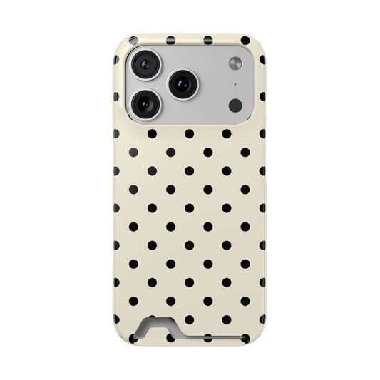 Cream Polka Dot Phone Case