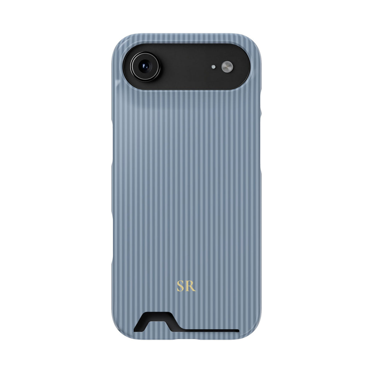 Personalized Dusty Blue Striped Phone Case