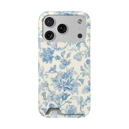 Blue Toile Phone Case