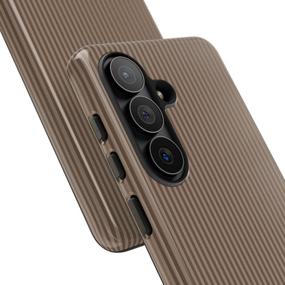 Personalized Hazelnut Striped Tough Phone Case