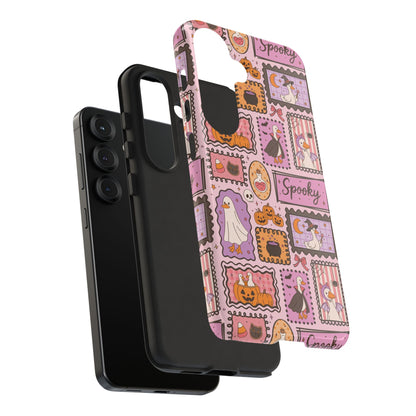 Pink Halloween Stamps Tough Phone Case