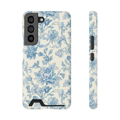 Blue Toile Phone Case