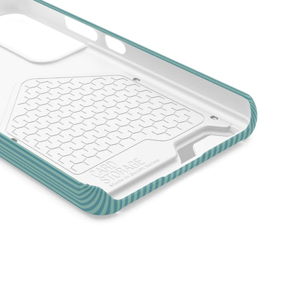 Personalized Ocean Teal Striped Phone Case