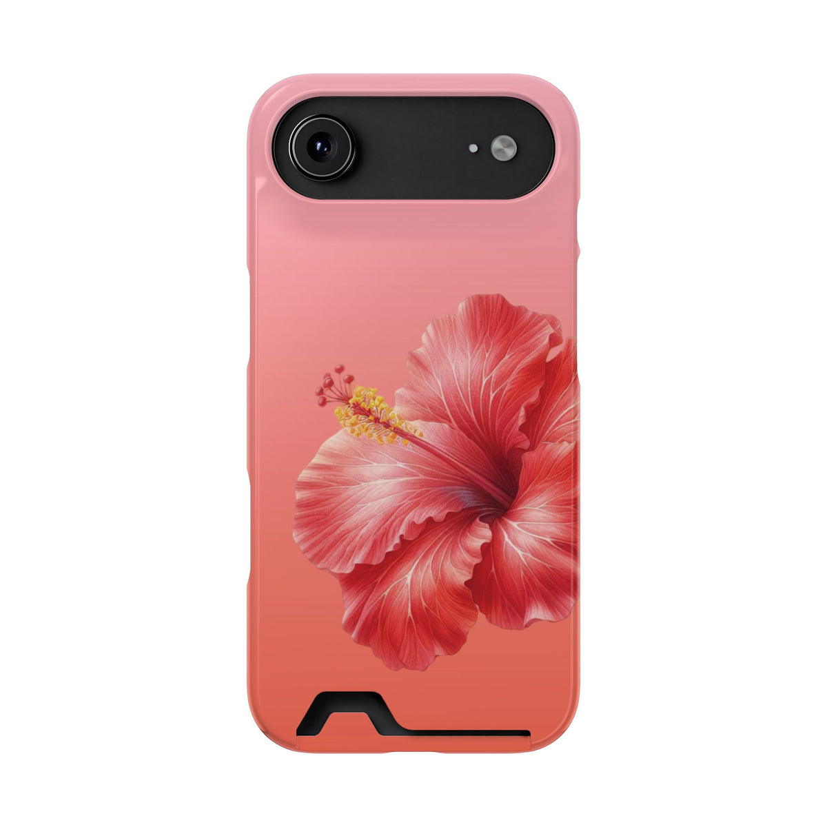Coral Hibiscus Phone Case