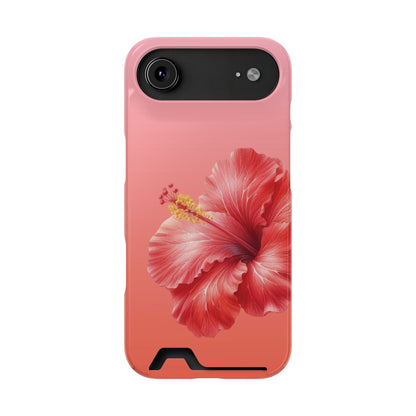 Coral Hibiscus Phone Case