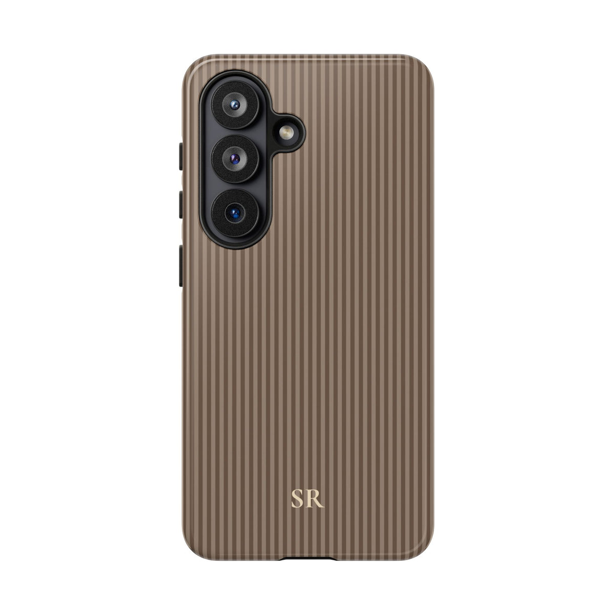 Personalized Hazelnut Striped Tough Phone Case