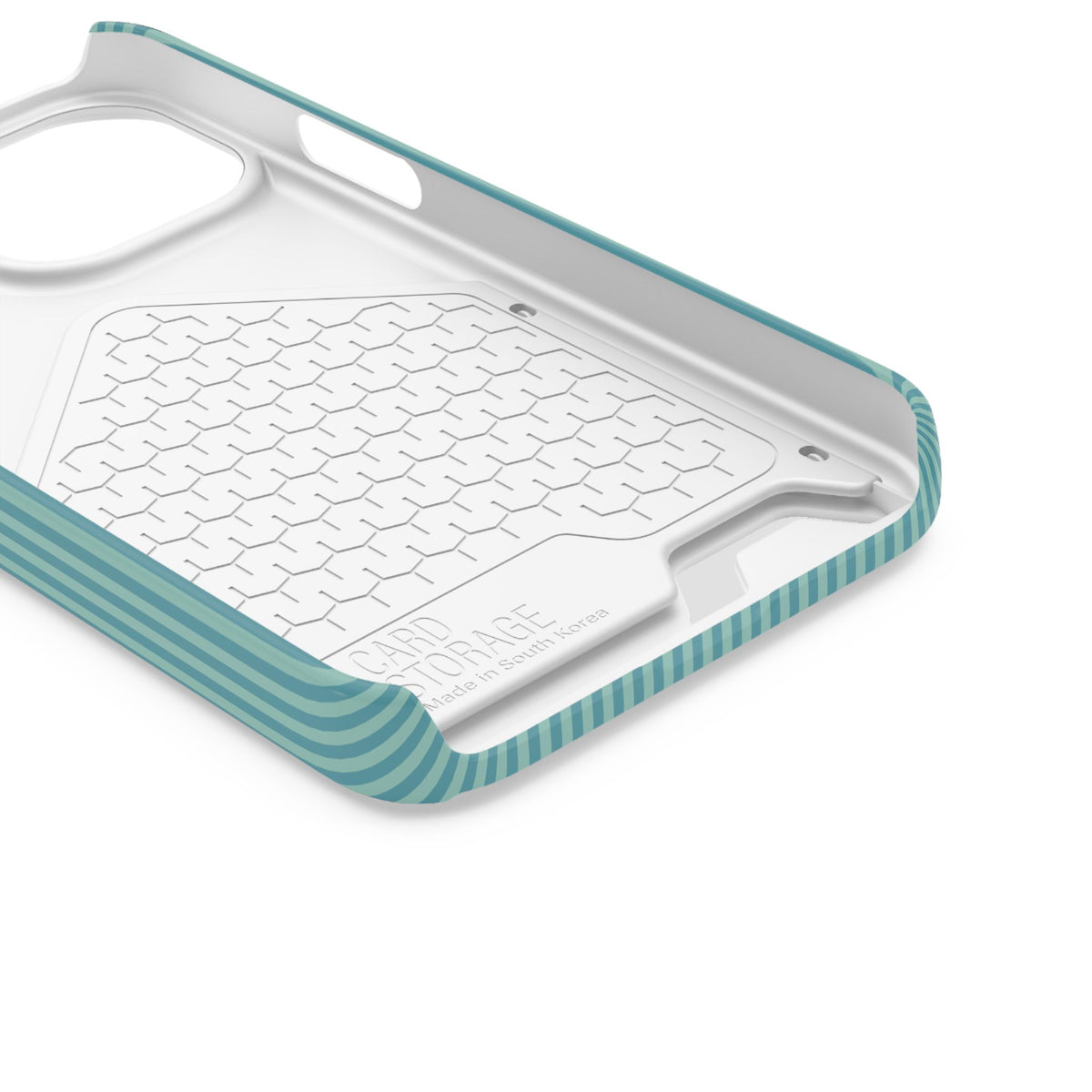 Personalized Ocean Teal Striped Phone Case