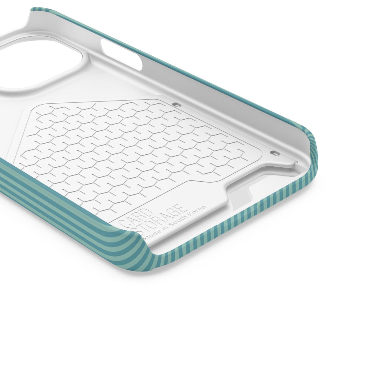 Personalized Ocean Teal Striped Phone Case