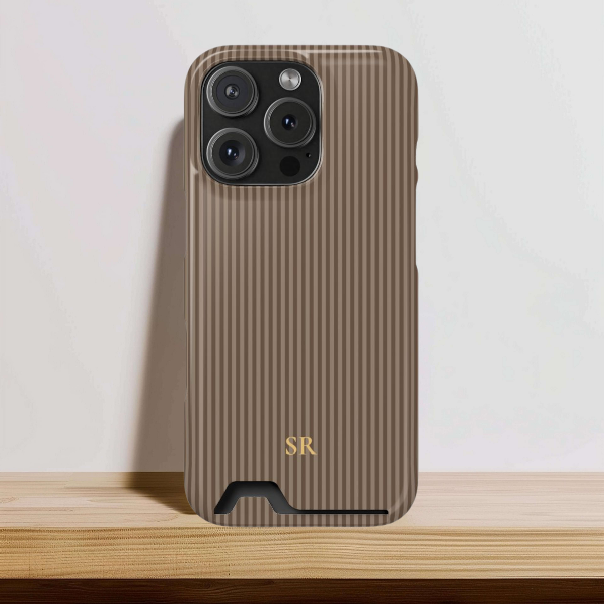 Personalized Hazelnut Striped Phone Case