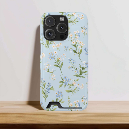 Blue Meadow Floral Phone Case