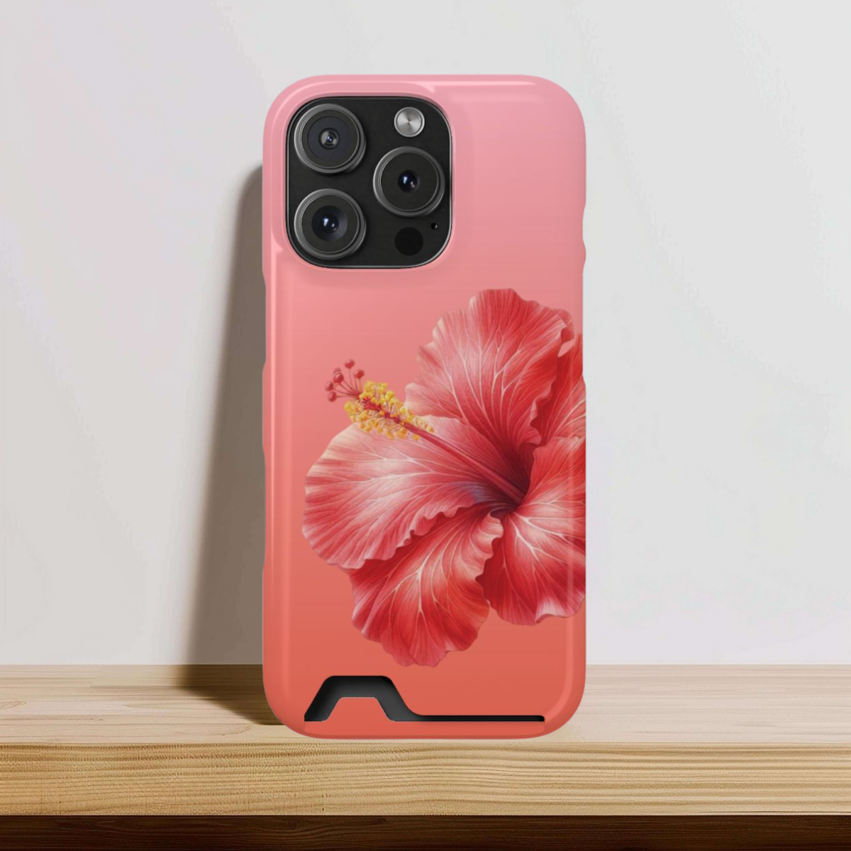 Coral Hibiscus Phone Case