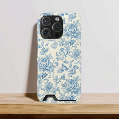 Blue Toile Phone Case