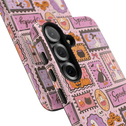 Pink Halloween Stamps Tough Phone Case