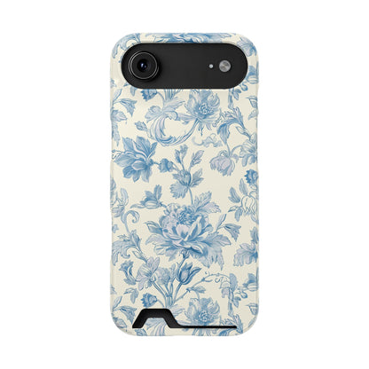 Blue Toile Phone Case