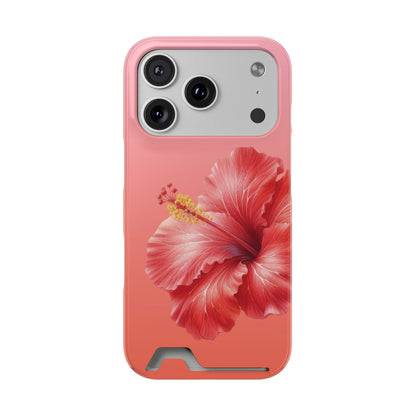 Coral Hibiscus Phone Case