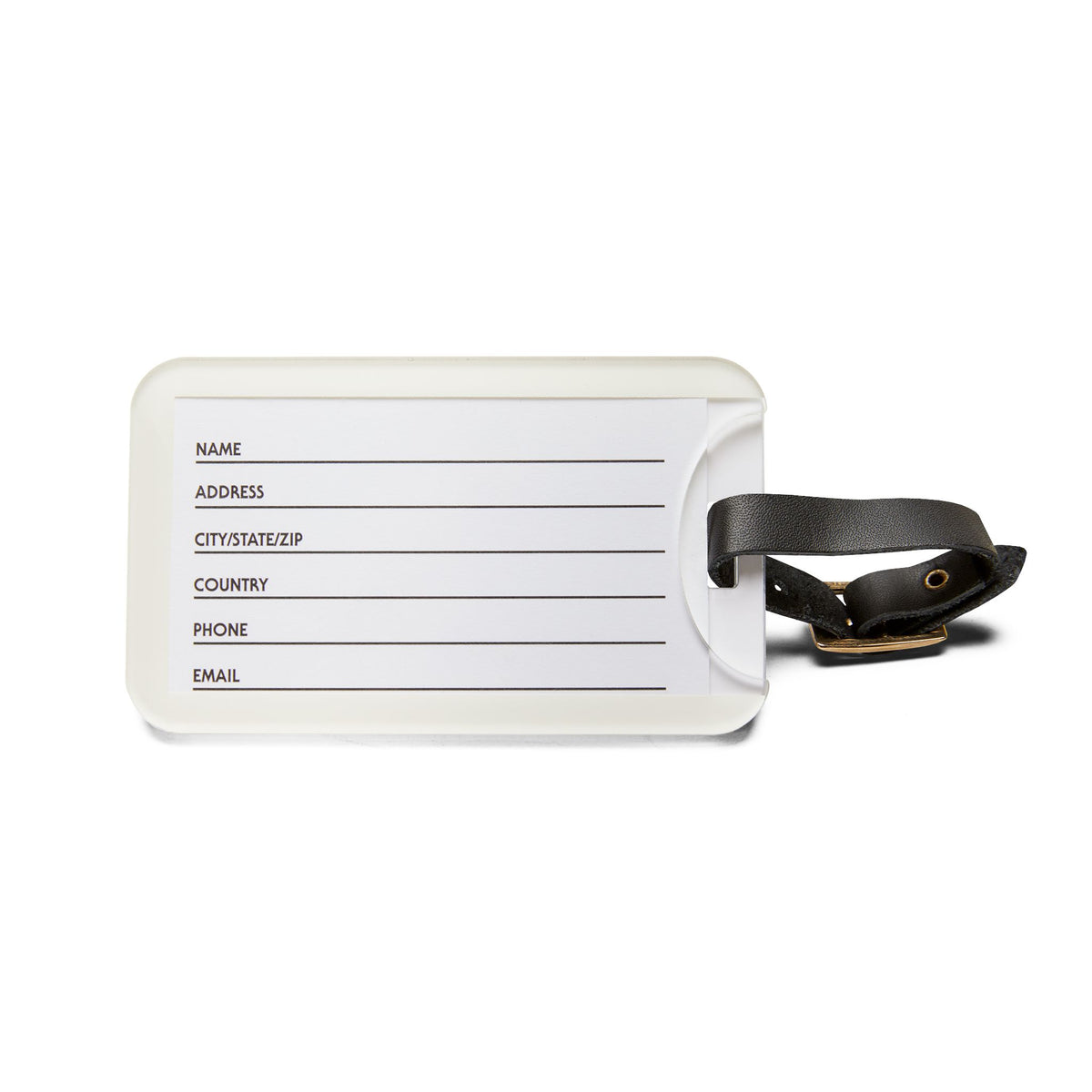 Cherry pattern luggage tag with card window on the back