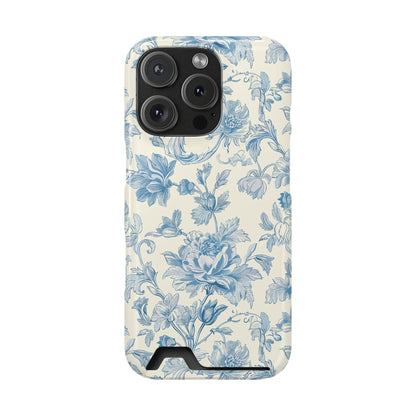 Blue Toile Phone Case