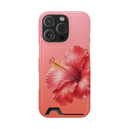 Coral Hibiscus Phone Case