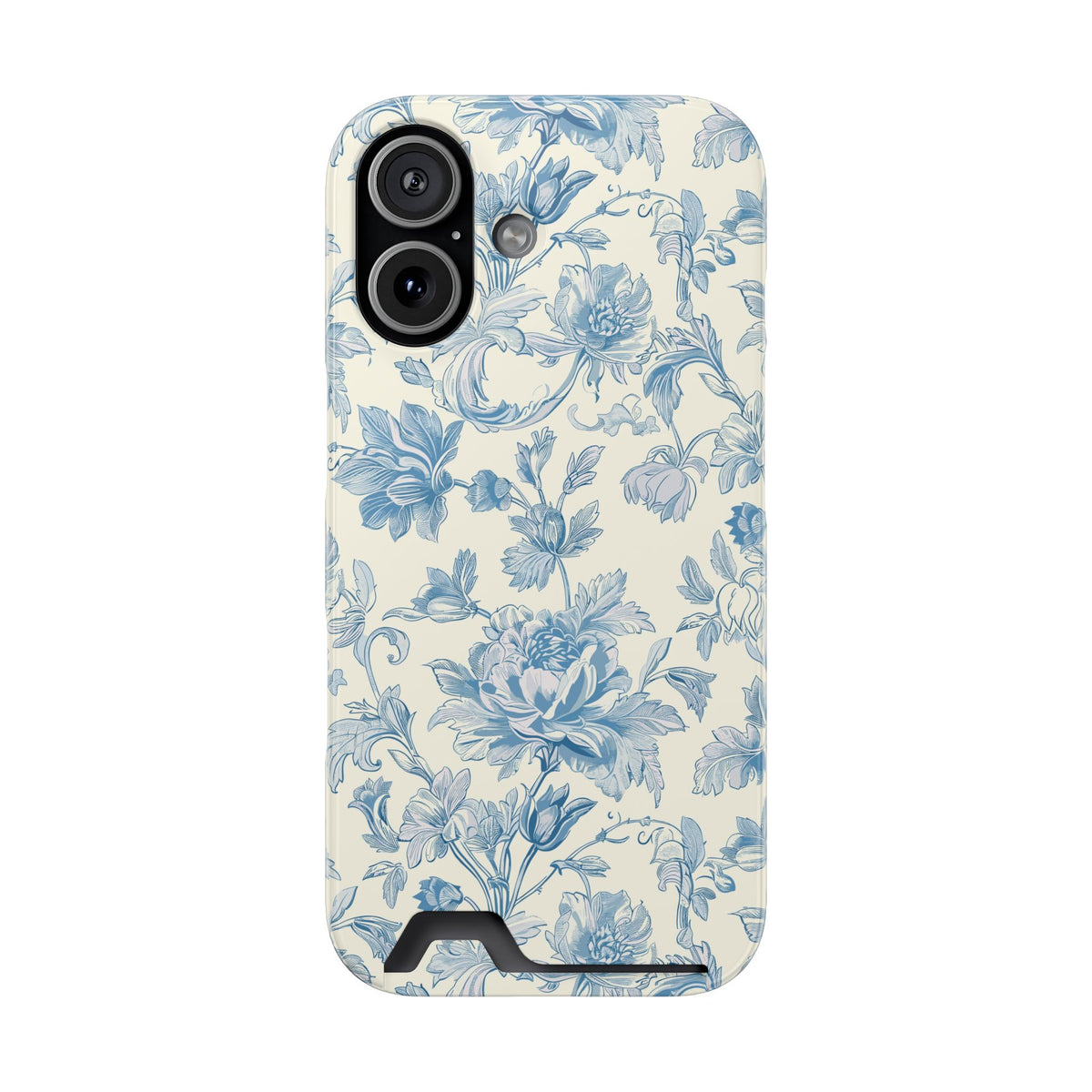 Blue Toile Phone Case