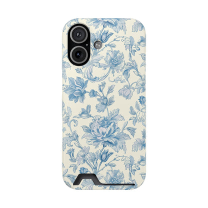 Blue Toile Phone Case