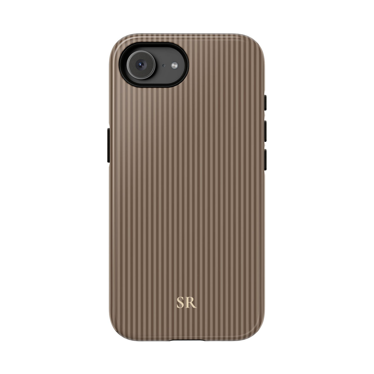 Personalized Hazelnut Striped Tough Phone Case