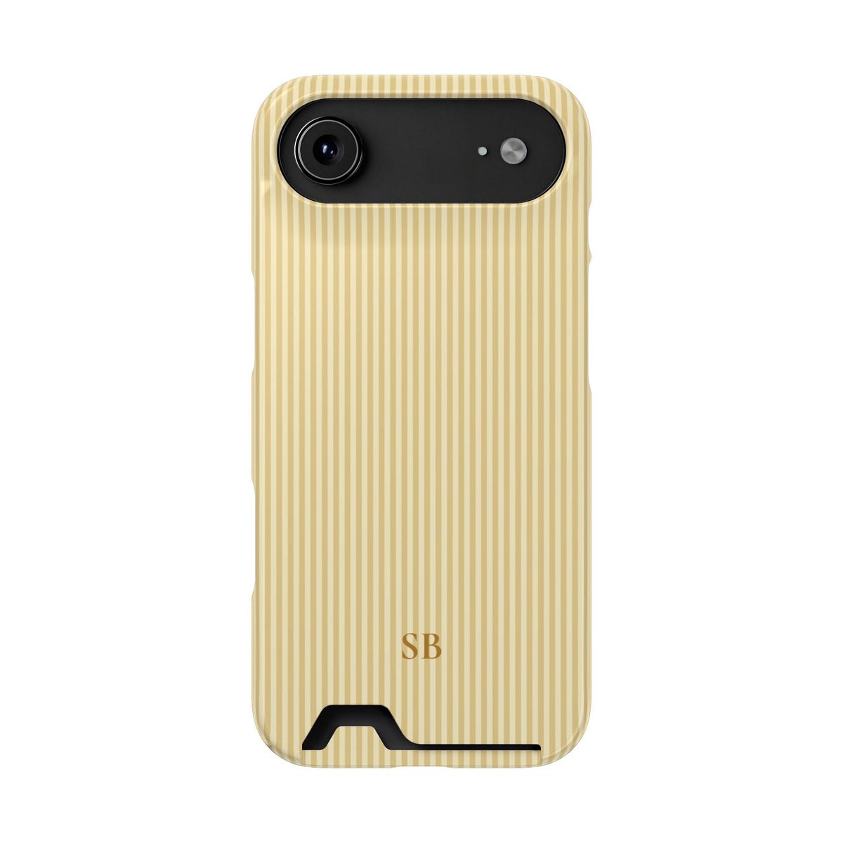 Personalized Butter Yellow Striped Phone Case