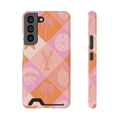 Pink Coastal Check Phone Case