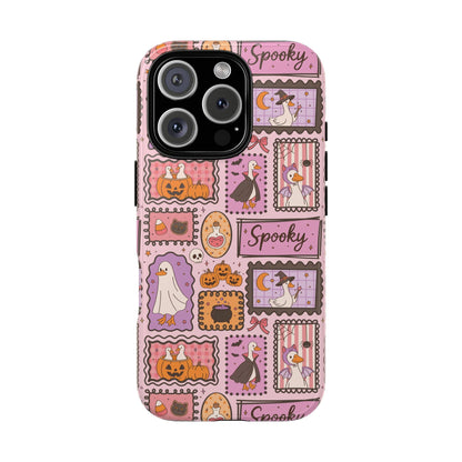 Pink Halloween Stamps Tough Phone Case