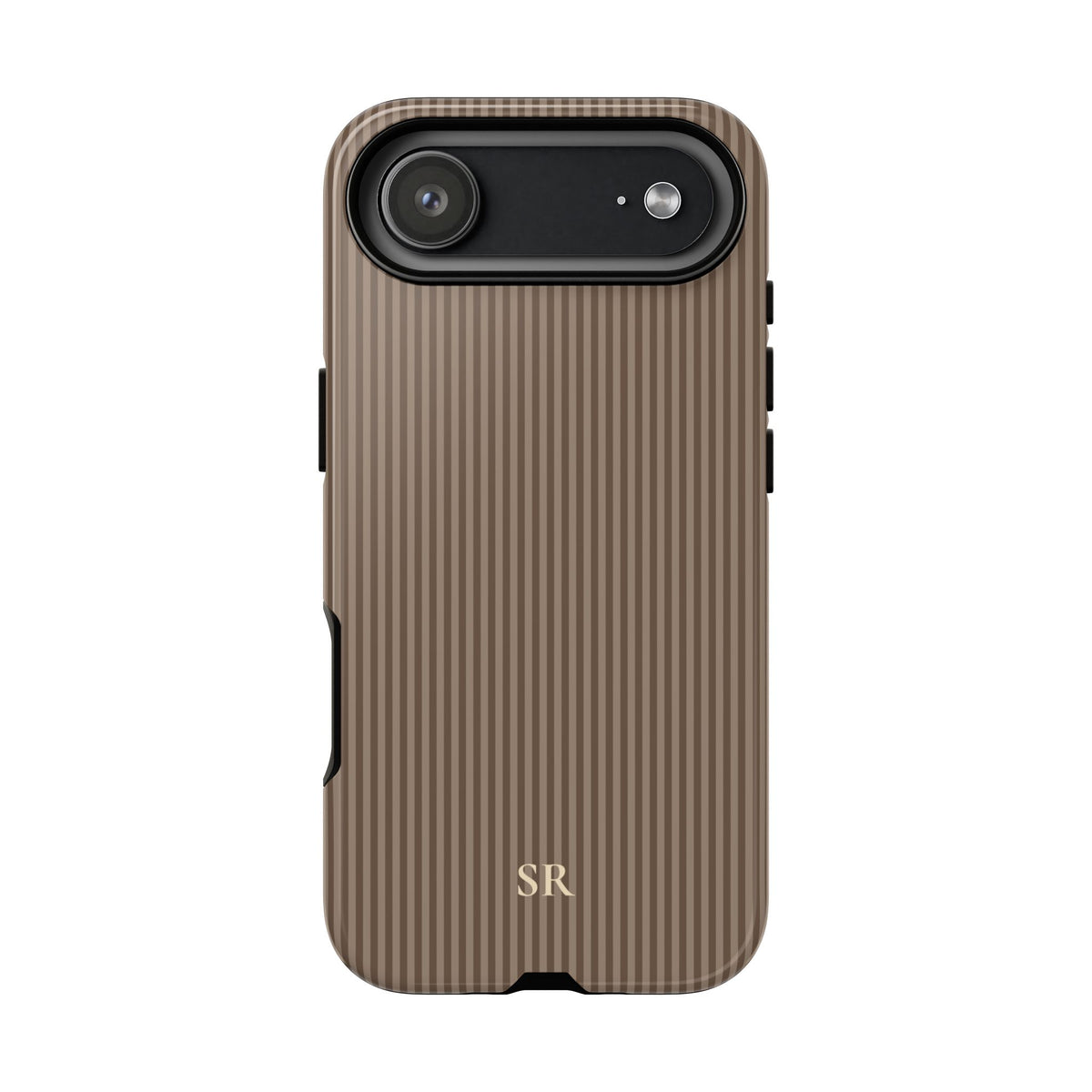 Personalized Hazelnut Striped Tough Phone Case