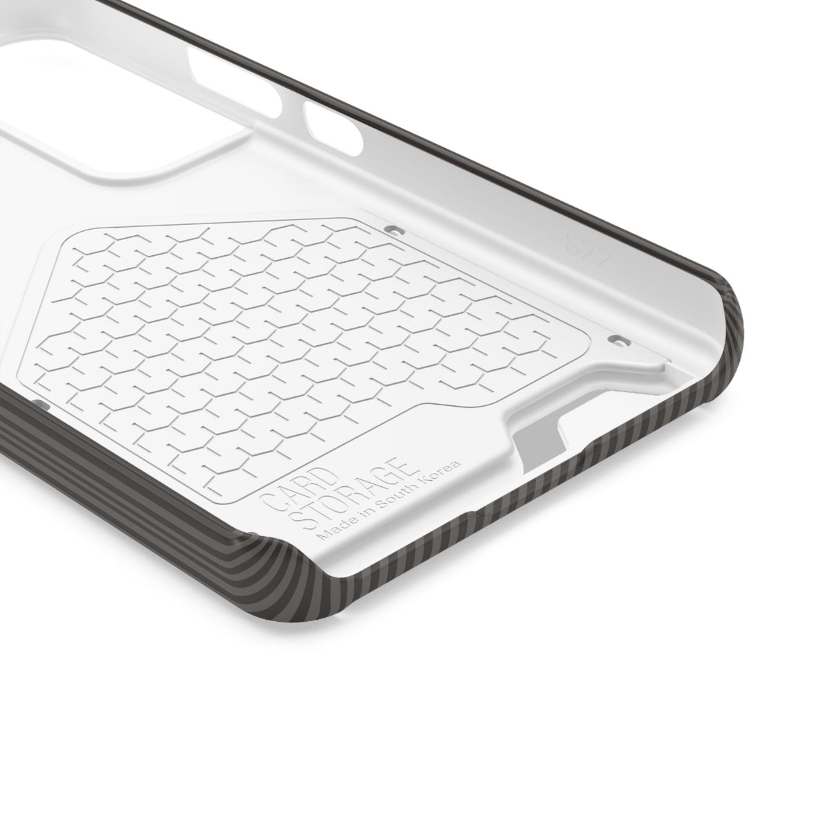 Personalized Charcoal Black Striped Phone Case