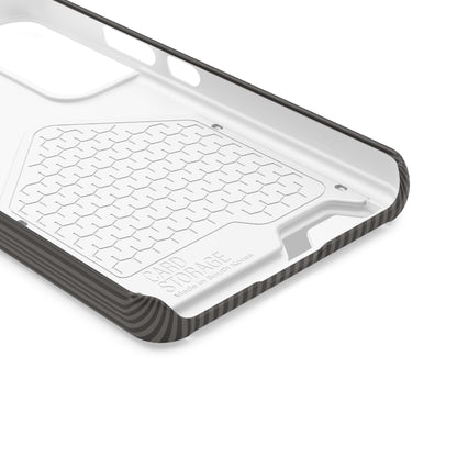 Personalized Charcoal Black Striped Phone Case