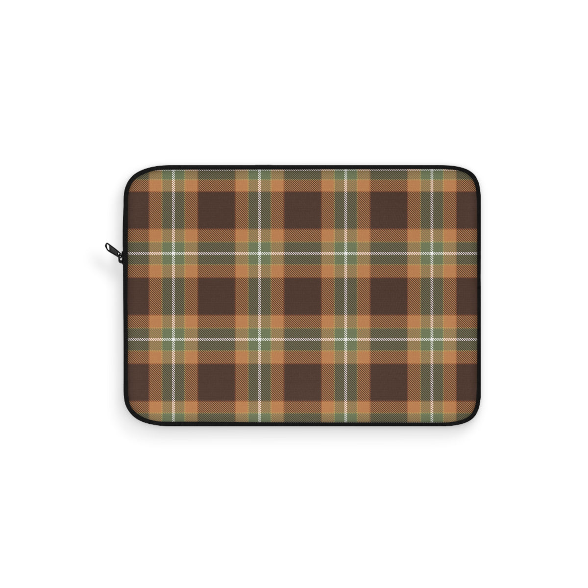 Autumn plaid laptop sleeve, alternate view