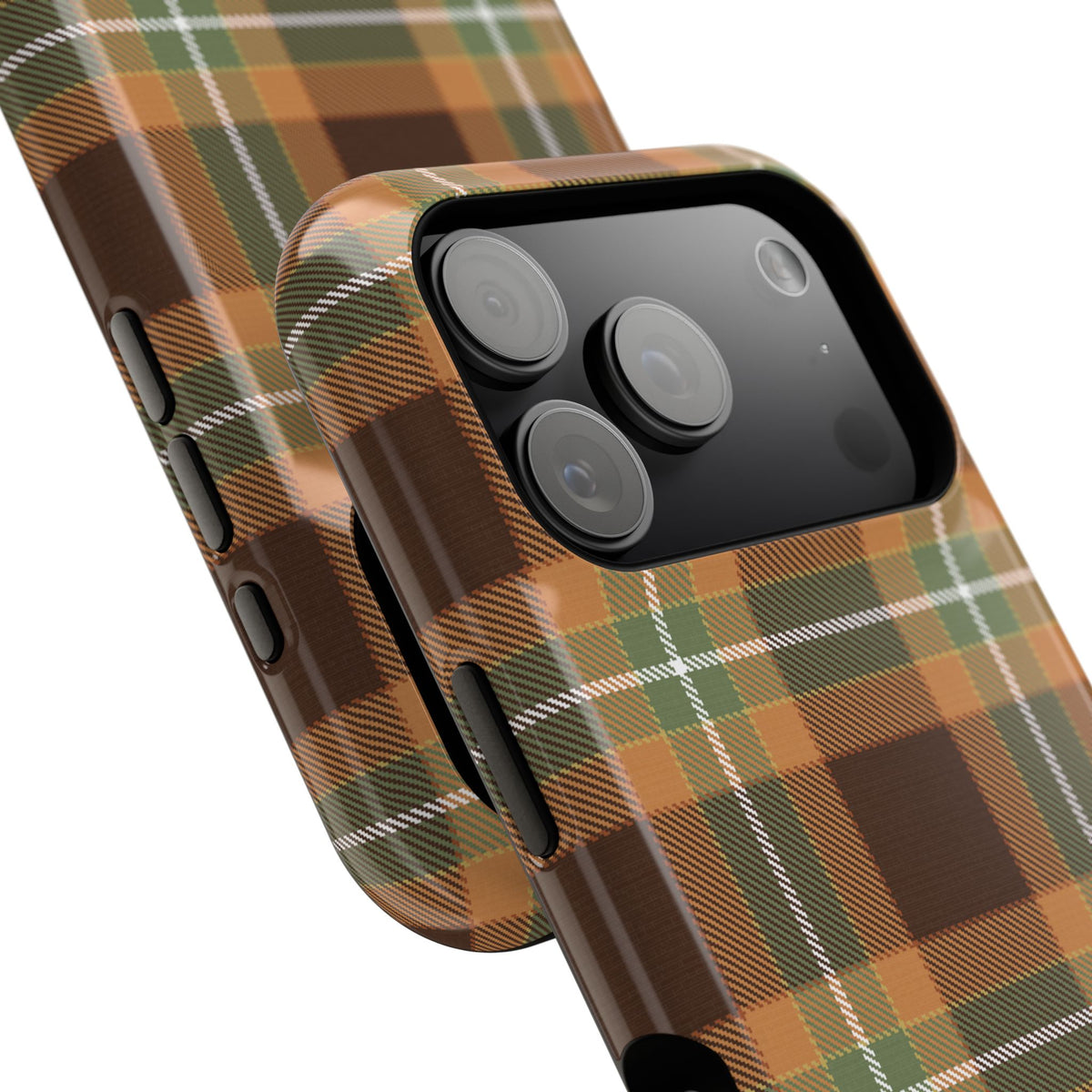 Fall tartan MagSafe phone case