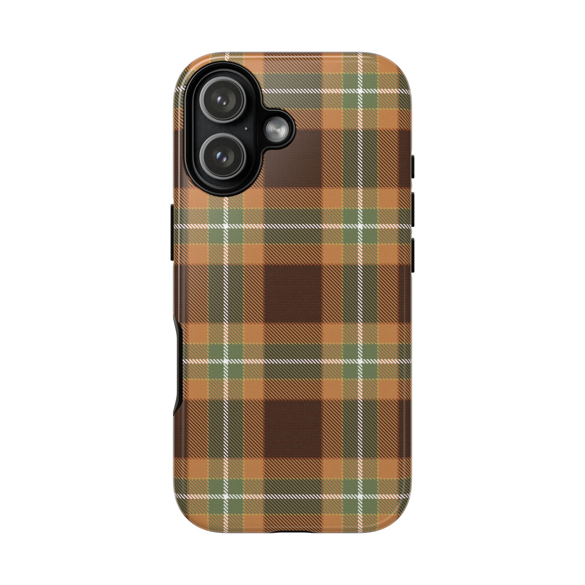 Autumn plaid tough phone case, alternate view
