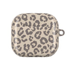 Beige leopard print AirPod case, alternate view