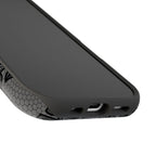 Black lace print MagSafe phone case, lifestyle view