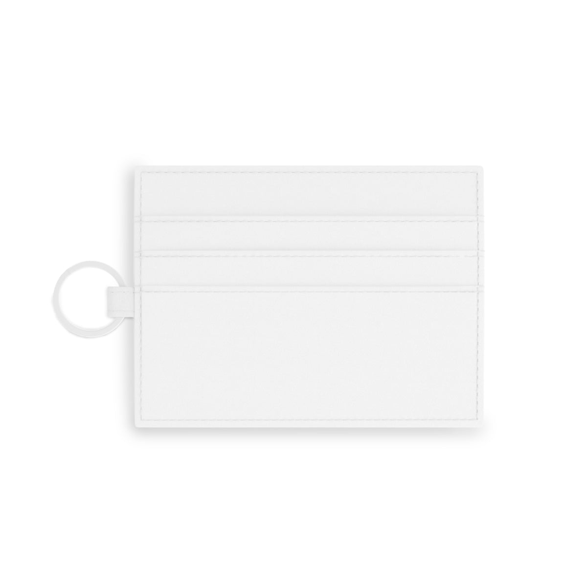 Lemon card holder wallet in light blue faux leather