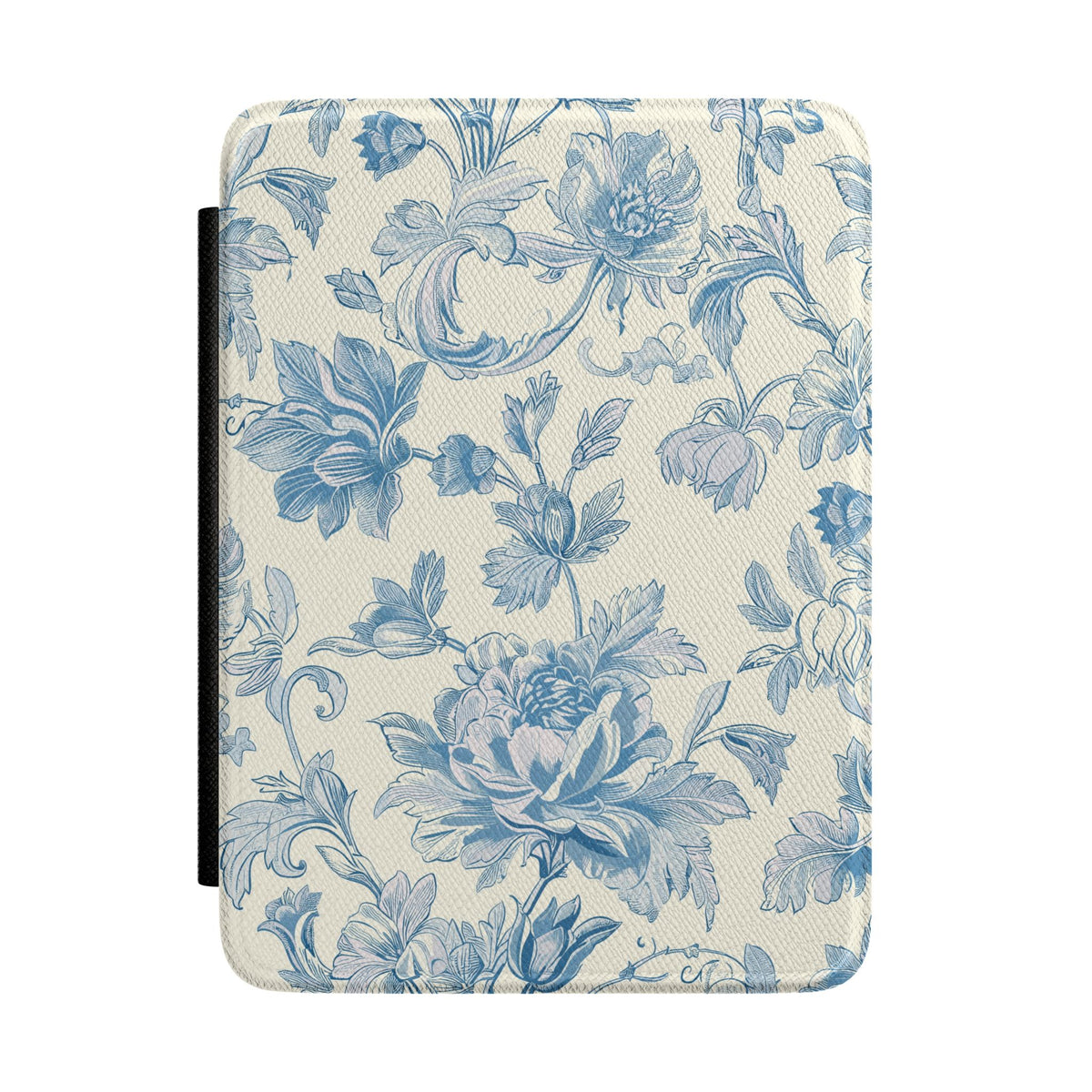 Blue toile Kindle case in blue and cream