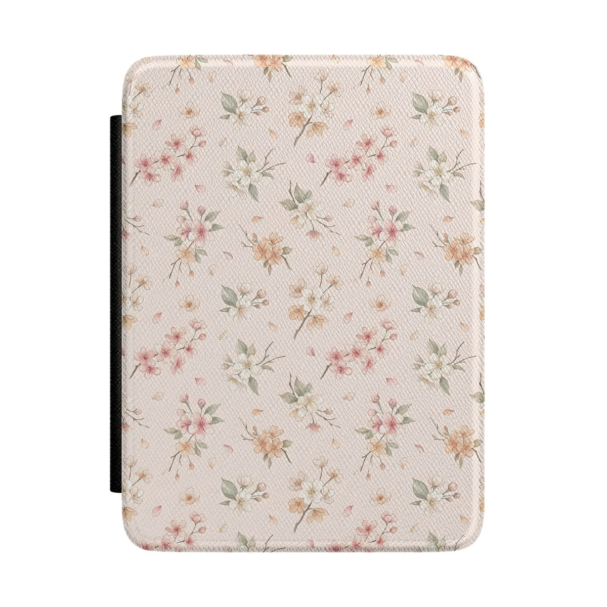 Blush floral Kindle case with a watercolour blossom print