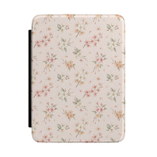 Blush floral Kindle case with a watercolour blossom print